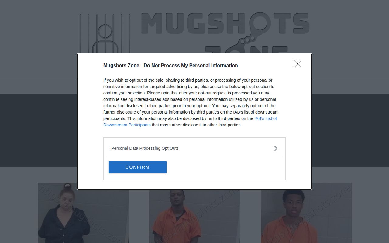 Unofficial Mugshots.zone Jefferson County listing page